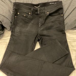 Saint Laurent Men's D02M/SK-LW Skinny Jeans Black-32 Waist